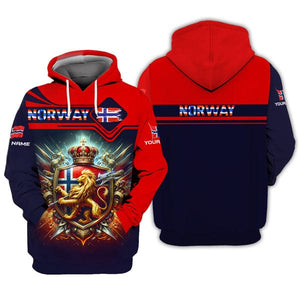 Custom Norway Shirt, Gift For Norway Lover, All Over Printed