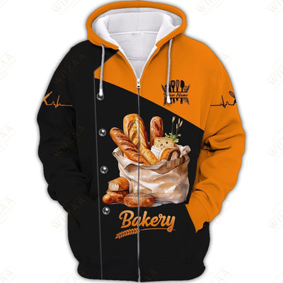 Personalized Baker Shirt - Diverse Bread Selection with Striking Contrast