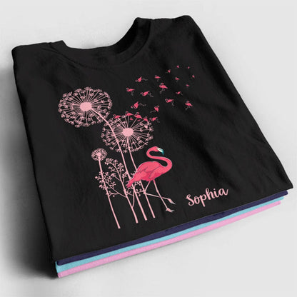Camisa de flamenco personalizada: adornada con elegantes flores de diente de león para un estilo único