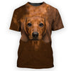 Dachshund All Over Print Shirt, Full-Shirt Dog Graphics, Front And Back Showcase