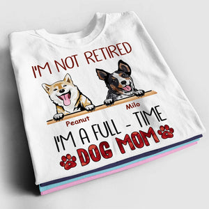 Camiseta personalizada para perro: no estoy jubilado, soy un trabajador a tiempo completo