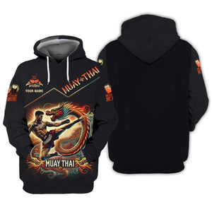 Custom Muay Thai Shirt, Gift For Muay Thai Lover, All Over Printed