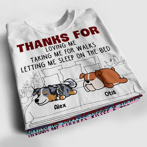 Camiseta personalizada para perro: Gracias por amarme