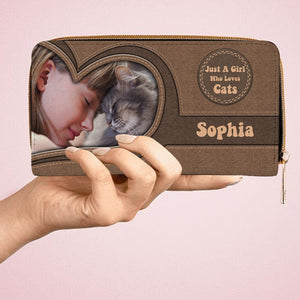 Personalized Cat Wallet 20x11cm - Just A Girl Who Love Cats