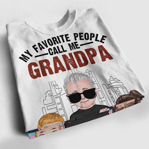 Camiseta familiar personalizada: mis personas favoritas me llaman abuelo