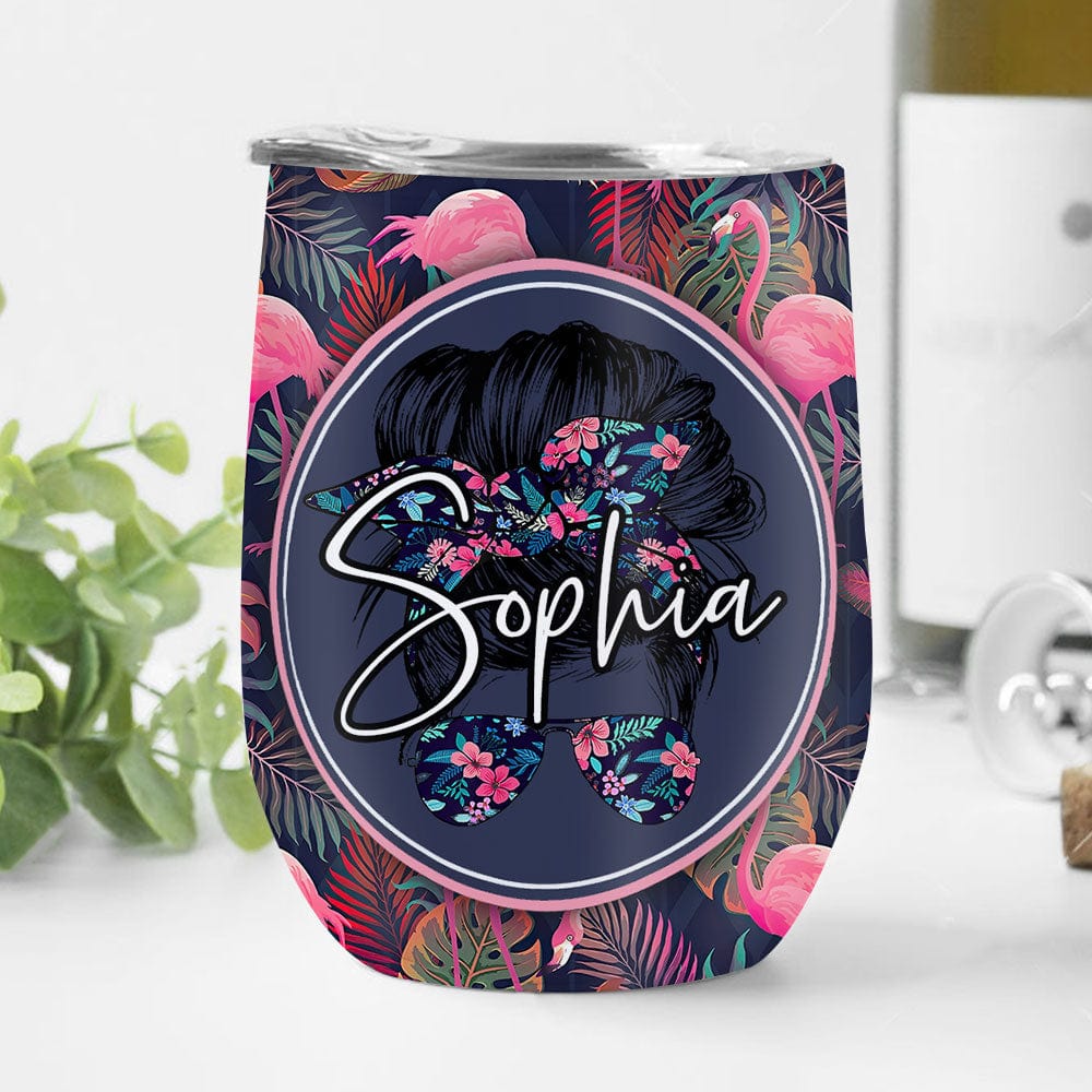 Vaso de vino personalizado para profesores: bebida playera y profesores fuera de servicio