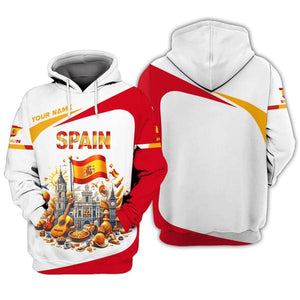 Custom Spain Shirt, Gift For Spain Lover, All Over Printed