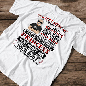 Personalized Man Shirt -  You Can't Scare Me, I Have A Crazy Grandpa