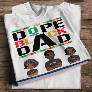 Personalized Family Shirt -  Dope Black Dad