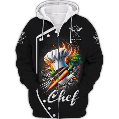 Personalized Chef Shirt, All Over Printed