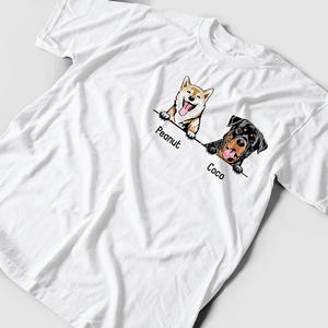 Camiseta personalizada para amantes de los perros: elige tus perros y personalízala con tu nombre