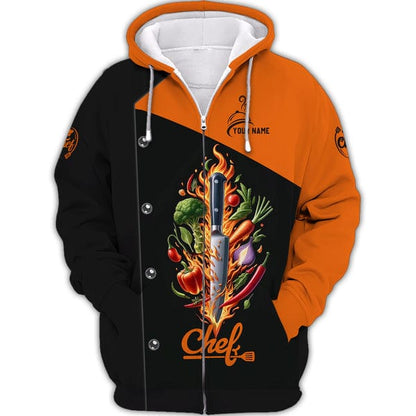Personalized Chef Shirt, All Over Printed