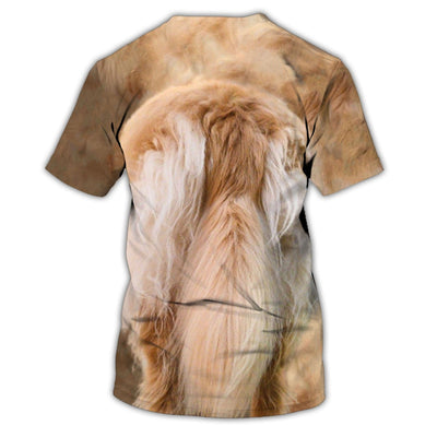 Golden Retriver All Over Print Shirt, 360-Degree Dog Print T-shirt, Standout In Every Angle