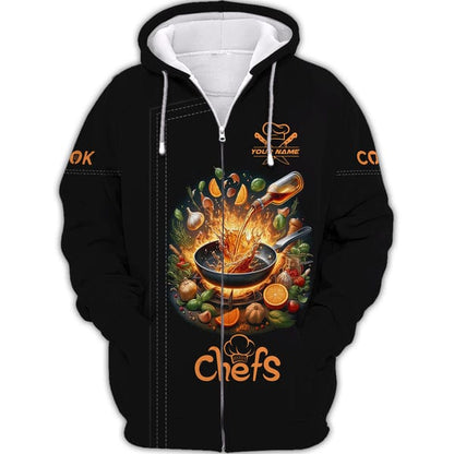 Personalized Chef Shirt, All Over Printed