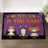 Personalized Cat Halloween Doormat - Enter If You Dare