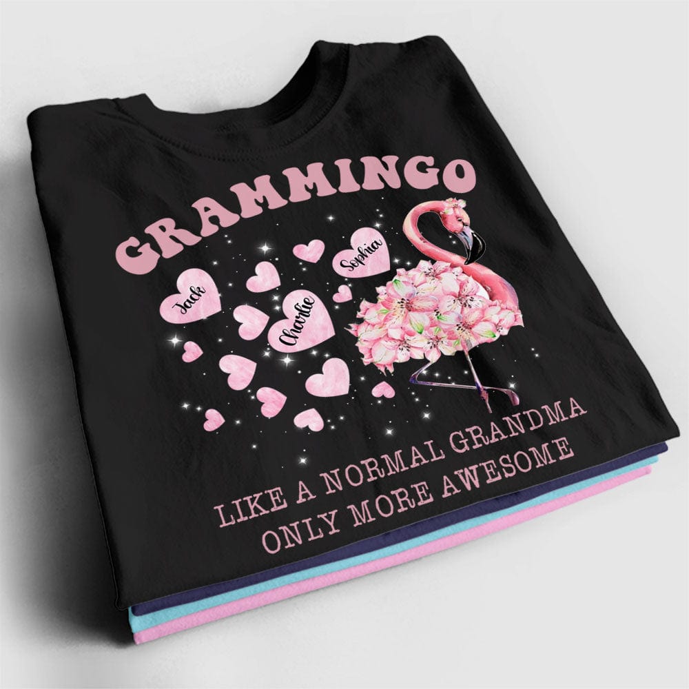 Camiseta personalizada con flamencos - Grammingo Como una abuela normal, pero más increíble
