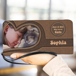 Personalized Cat Wallet 20x11cm - Just A Girl Who Love Cats