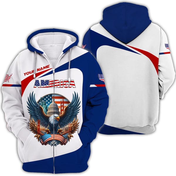 Personalized American Shirt, All Over Printed