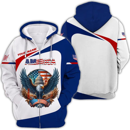 Personalized American Shirt, All Over Printed