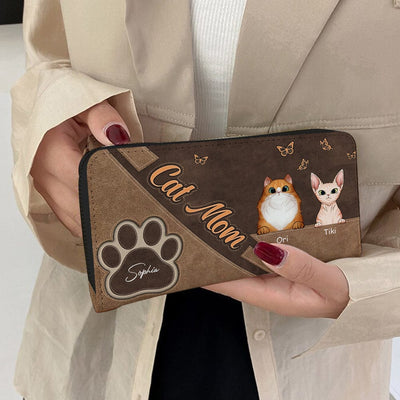 Personalized Cat Wallet 20x11cm - Customizable Cat Breed & Name Design