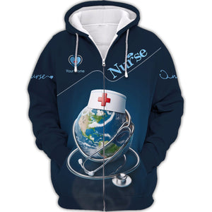 Personalized Nurse Shirt - Global Care in a Fashionable Expression