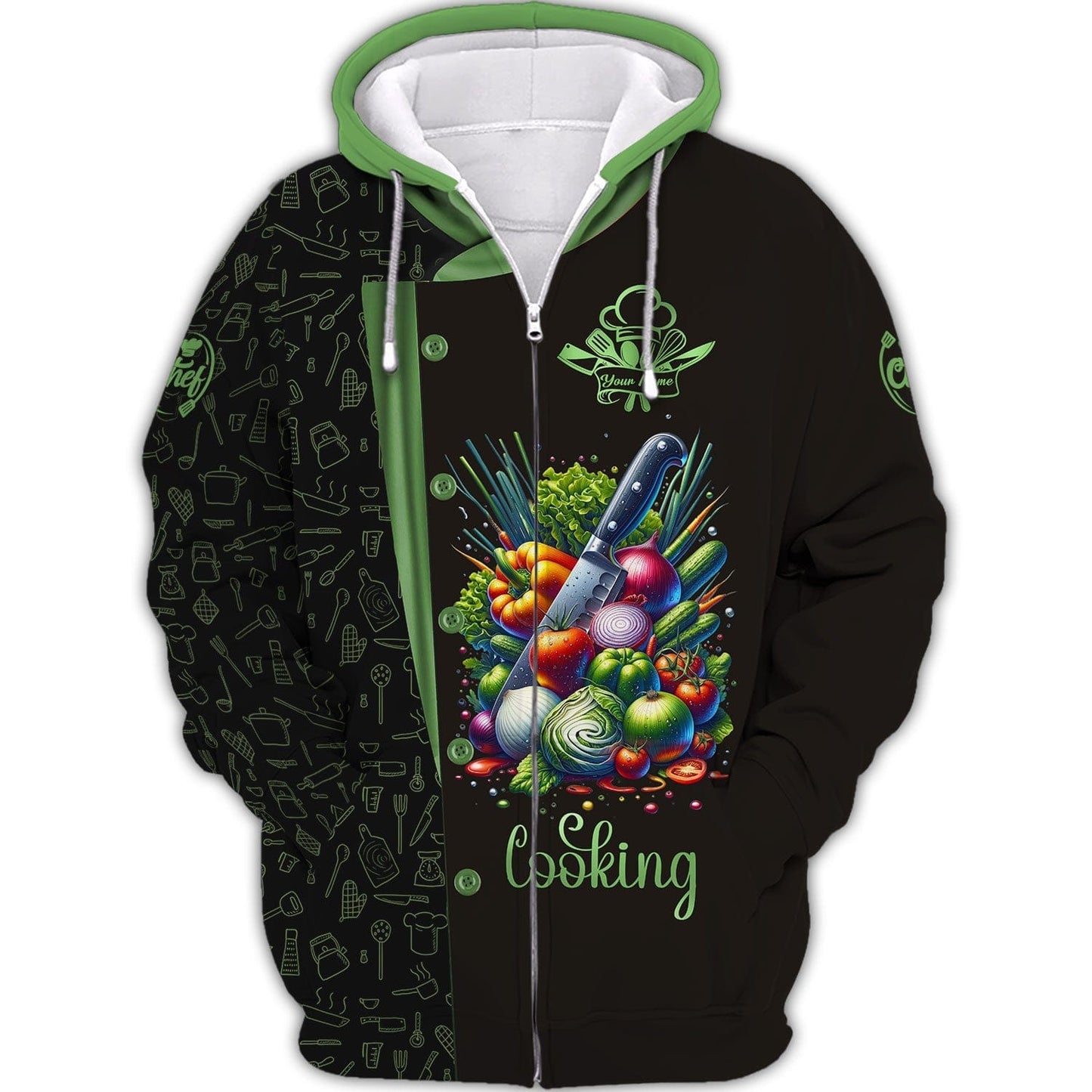 Personalized Cooking Shirts - Show Your Culinary Passion, All Over Printed