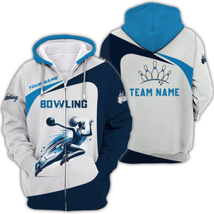 Personalized Bowling Team Shirt - Celebrate Your Strikes, All Over Printed