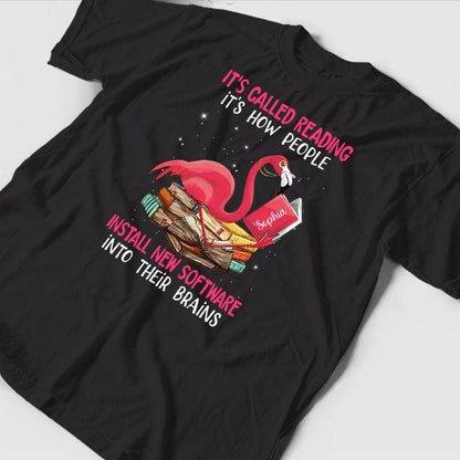 Camiseta personalizada de flamenco: se llama lectura, así es como la gente lo hace