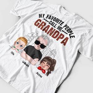 Camiseta familiar personalizada: mis personas favoritas me llaman abuelo