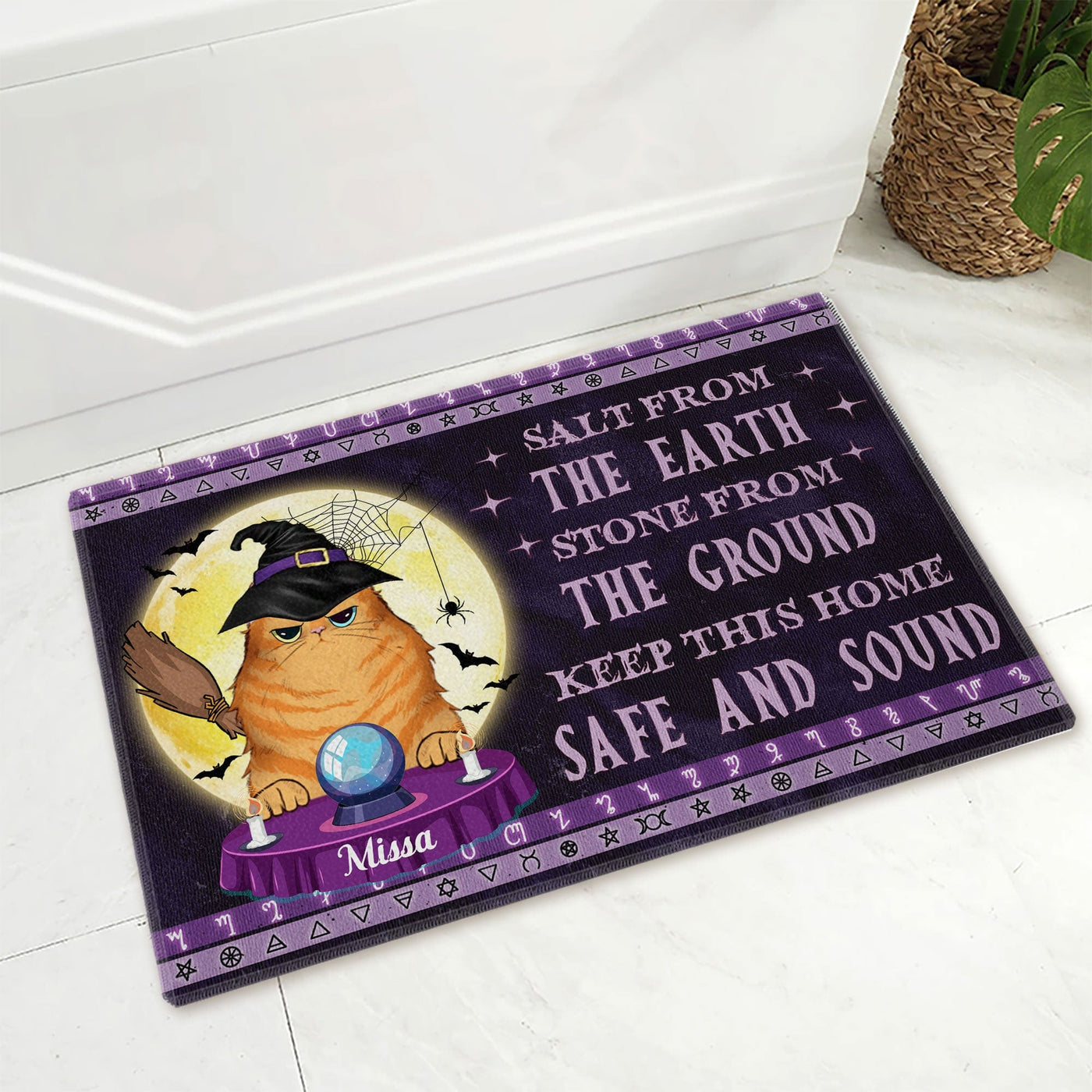 Personalized Cat Doormat, Keep This Home Safe And Sound