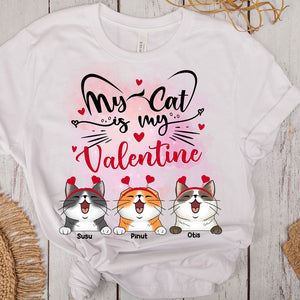 Personalized Cat Shirt - My Cat Is My Valentine