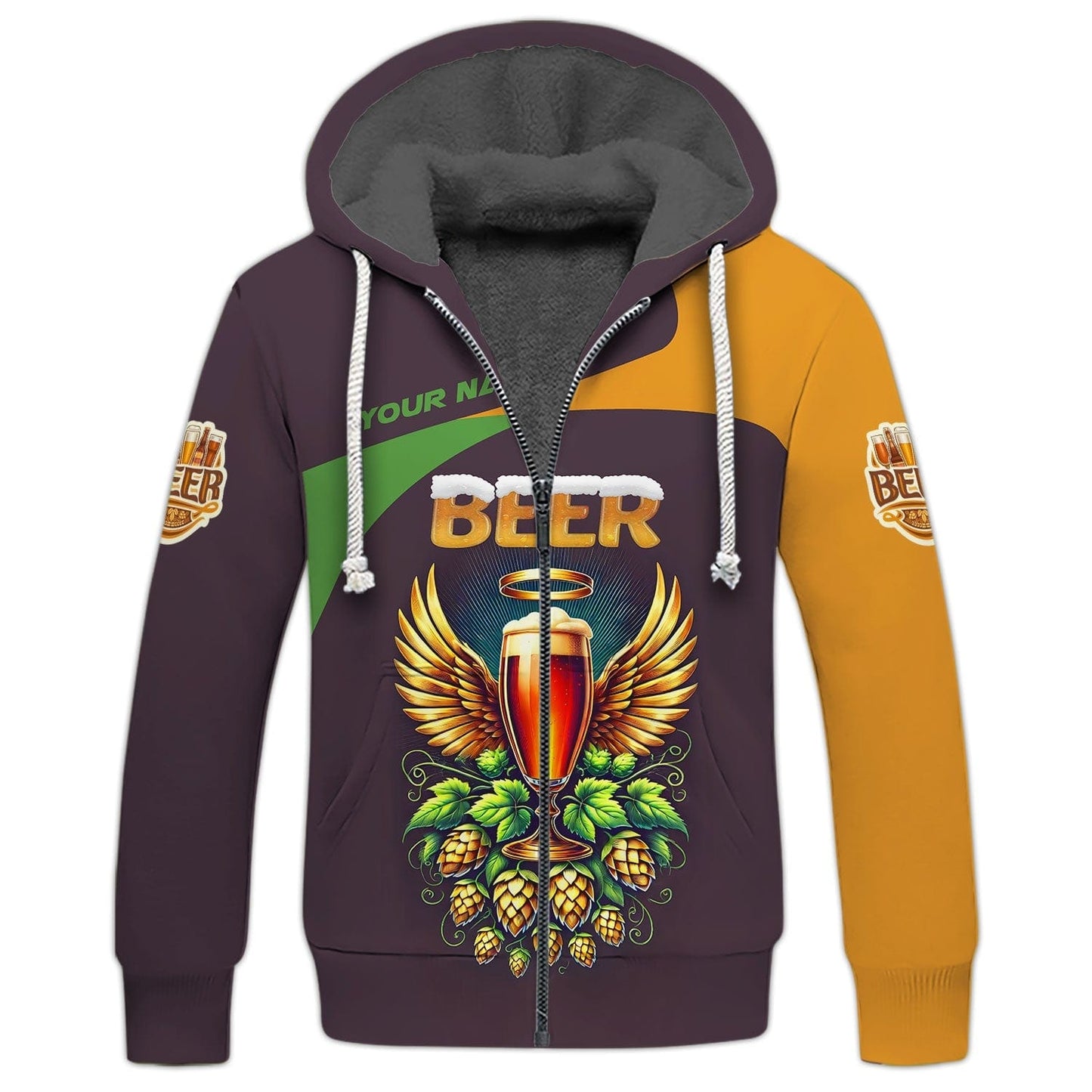 Beer Cup Personalized Name Shirt Custom Gift For Beer Lovers, All Over Printed