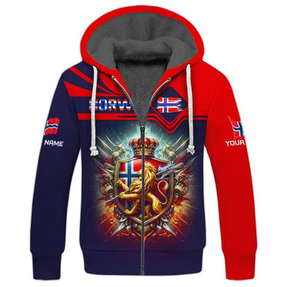 Custom Norway Shirt, Gift For Norway Lover, All Over Printed