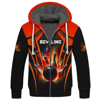 Personalized Bowling Team Shirt - Ignite Your Game, All Over Printed
