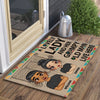 Personalized Family Doormat - A Lovely Lady And Her Grumpy Old Man Live Here