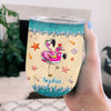 Personalized Flamingo Wine Tumbler - The Beach Is Calling And I Must Go