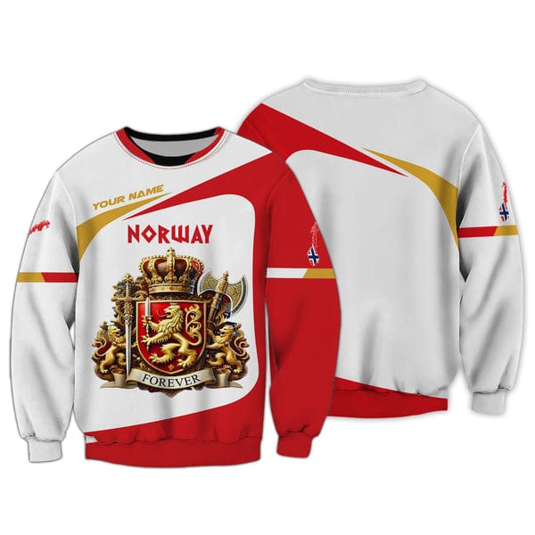 Custom Norway Shirt, Gift For Norway Lover, All Over Printed