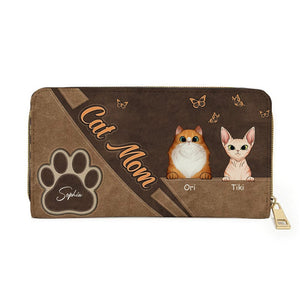 Personalized Cat Wallet 20x11cm - Customizable Cat Breed & Name Design