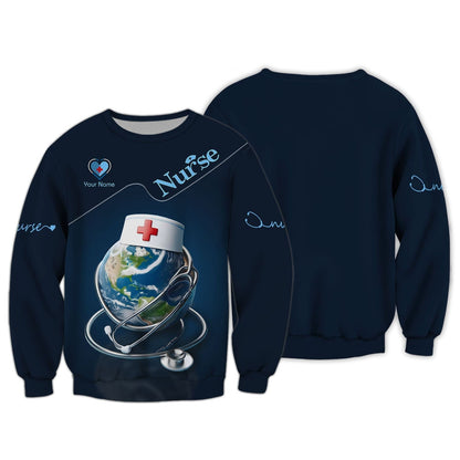 Camiseta de enfermera personalizada: atención global con una expresión de moda