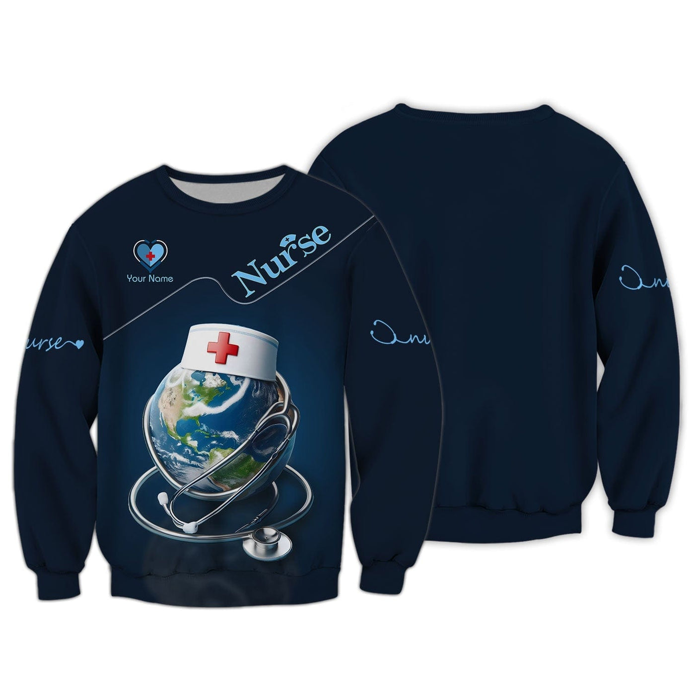 Personalized Nurse Shirt - Global Care in a Fashionable Expression