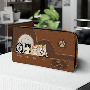 Personalized Dog Wallet 20x11cm, Personalized Cat Wallet 20x11cm - Customizable Dog and Cat Breed & Name Design