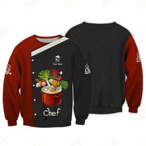 Camiseta de chef personalizada: gráficos de verduras de moda para aficionados a la cocina