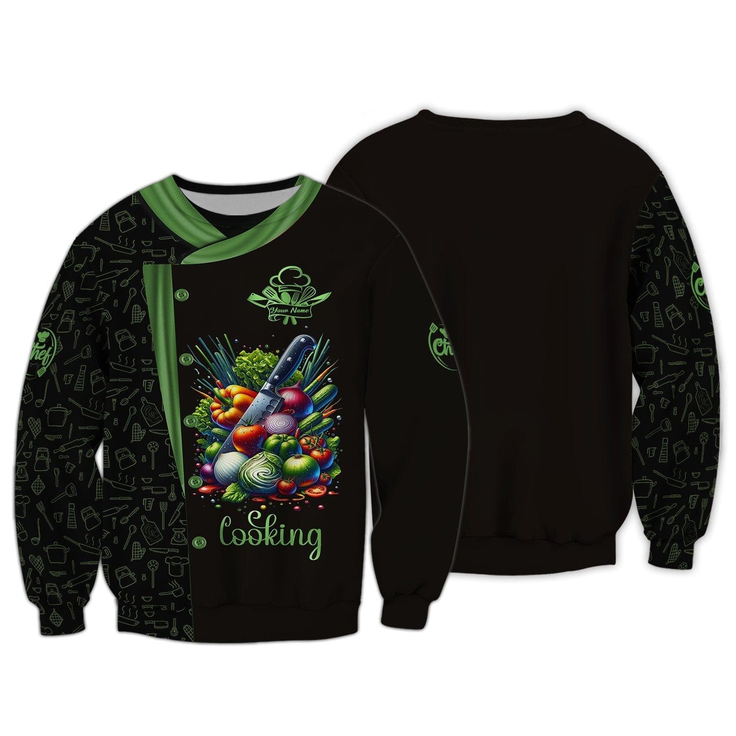 Personalized Cooking Shirts - Show Your Culinary Passion, All Over Printed