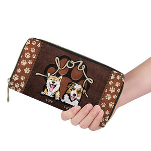 Cartera para perro personalizada de 20 x 11 cm: diseño personalizable con nombre y raza de perro con amor