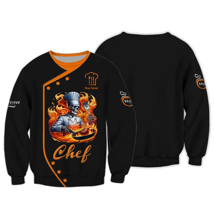 Personalized Chef Shirt, All Over Printed