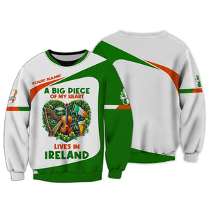 Custom Ireland Shirt, Gift For Ireland Lover, All Over Printed