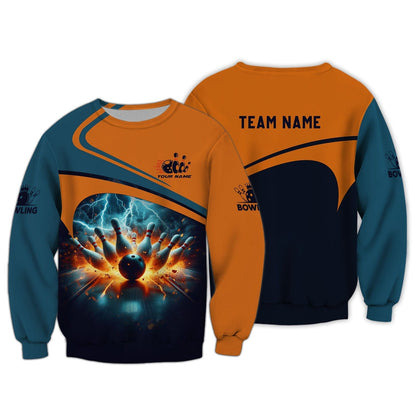 Personalized Bowling Team Shirt - Unleash Your Power, All Over Printed