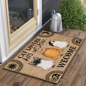 Personalized Cat Doormat, Cat Lover And Weirdos