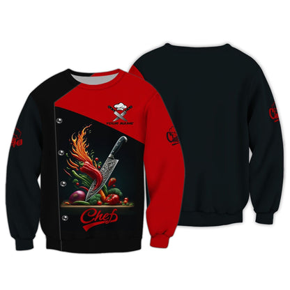 Personalized Chef Shirt, All Over Printed