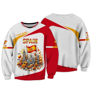 Custom Spain Shirt, Gift For Spain Lover, All Over Printed